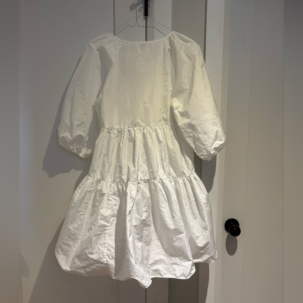 Wilfred White Mini Tiered Babydoll Dress - Picture 6 of 6